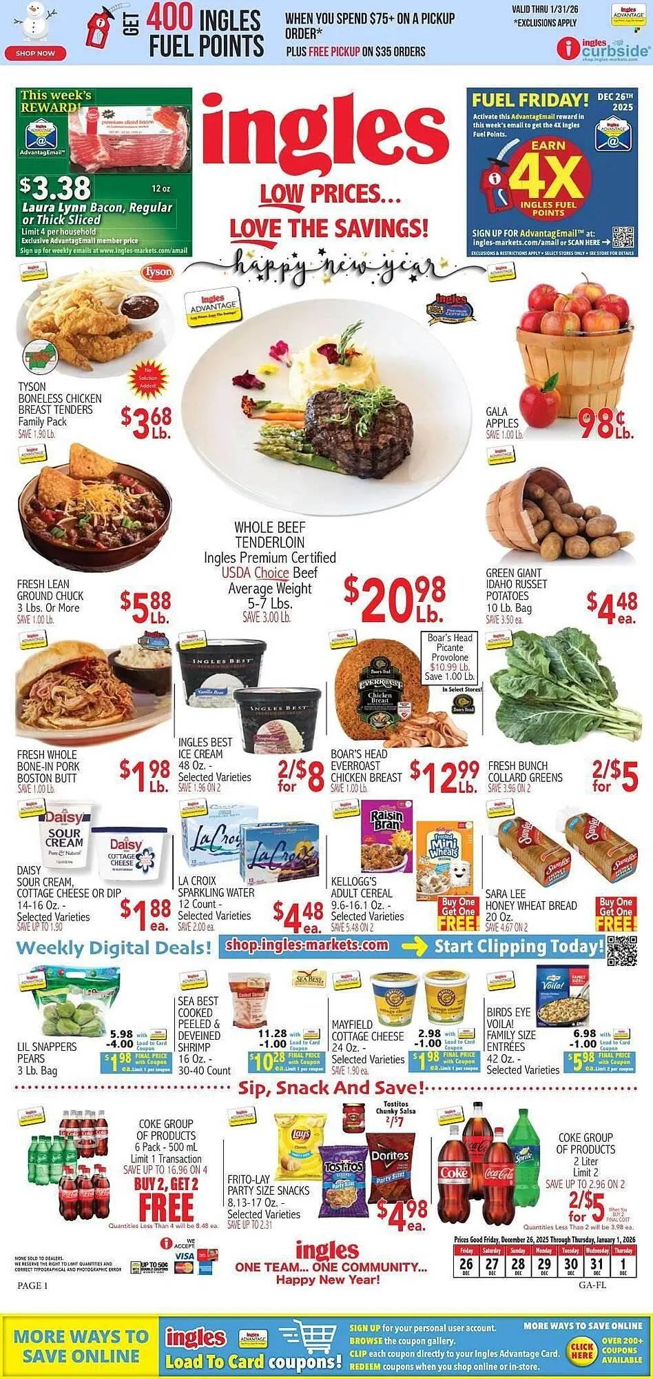 Weekly ad Ingles Markets weekly ad from December 26 to January 1 2026 - Page 1