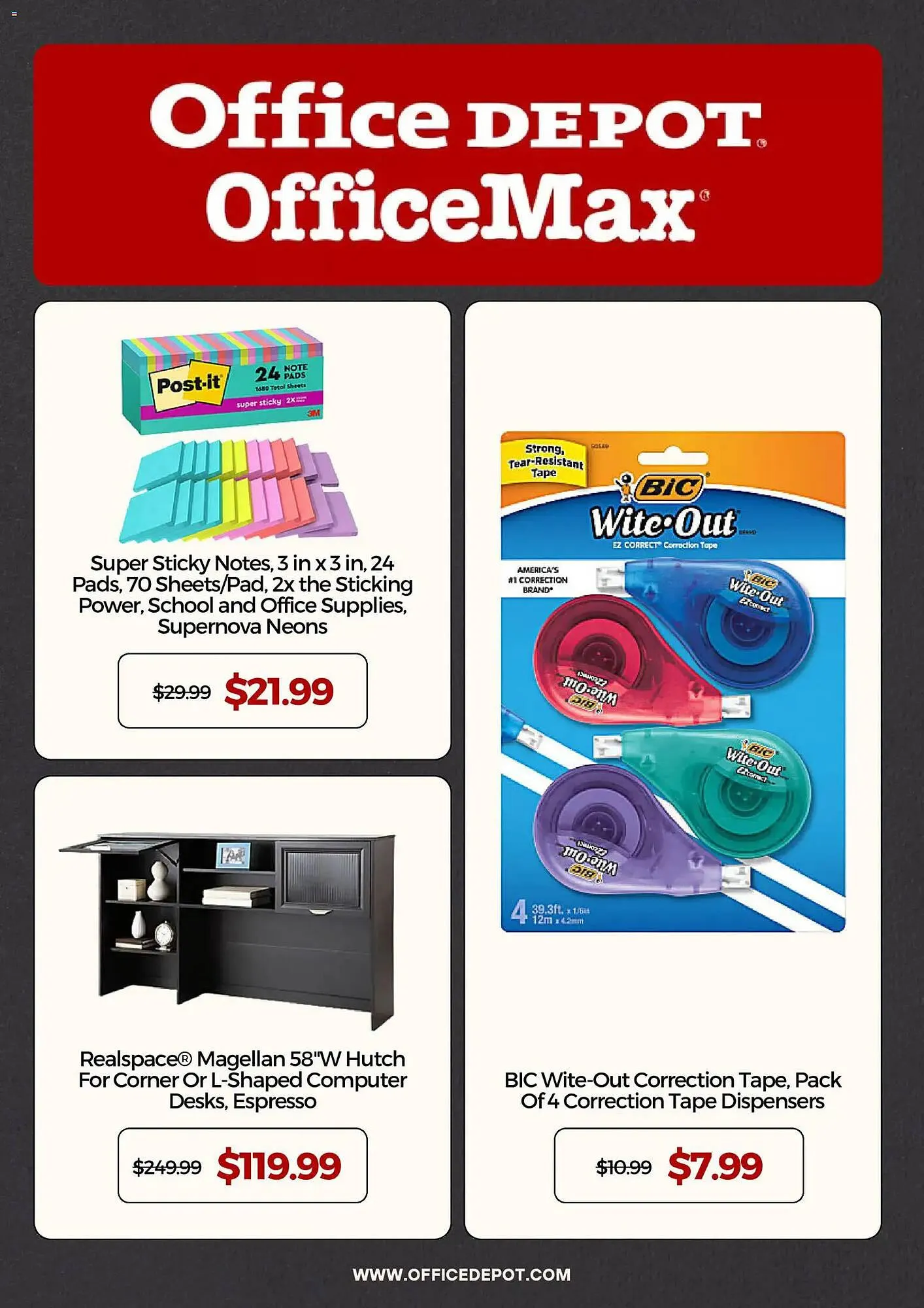 Weekly promotion Office Depot flyer spanning from November 9 to November 29 2025 - Page 4 for Catalogue 365