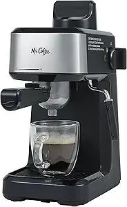 Mr. Coffee 4-Shot Steam Espresso Cappuccino and Latte Maker with Stainless Steel Frothing Pitcher