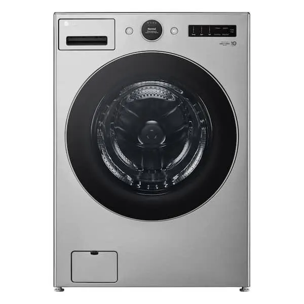 4.5 cu. ft. Stackable Smart Front Load Washer in Graphite Steel with ezDispense, AI Digital Dial, Steam and TurboWash360