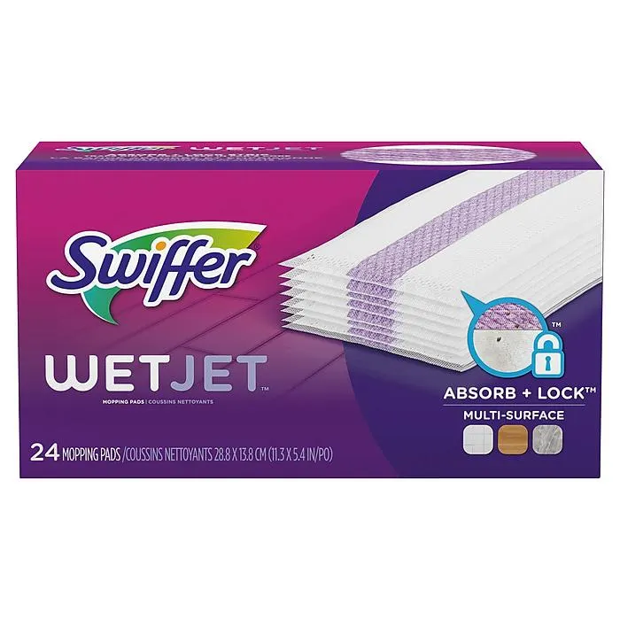 Swiffer WetJet Spray Mop Multi-Surface Floor Cleaner Pad Refill,