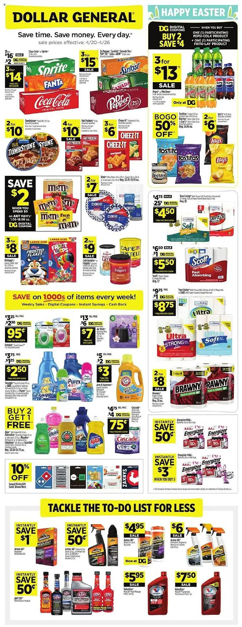 Weekly ad Dollar General Weekly Ad from April 20 to April 26 2025 - Page 1