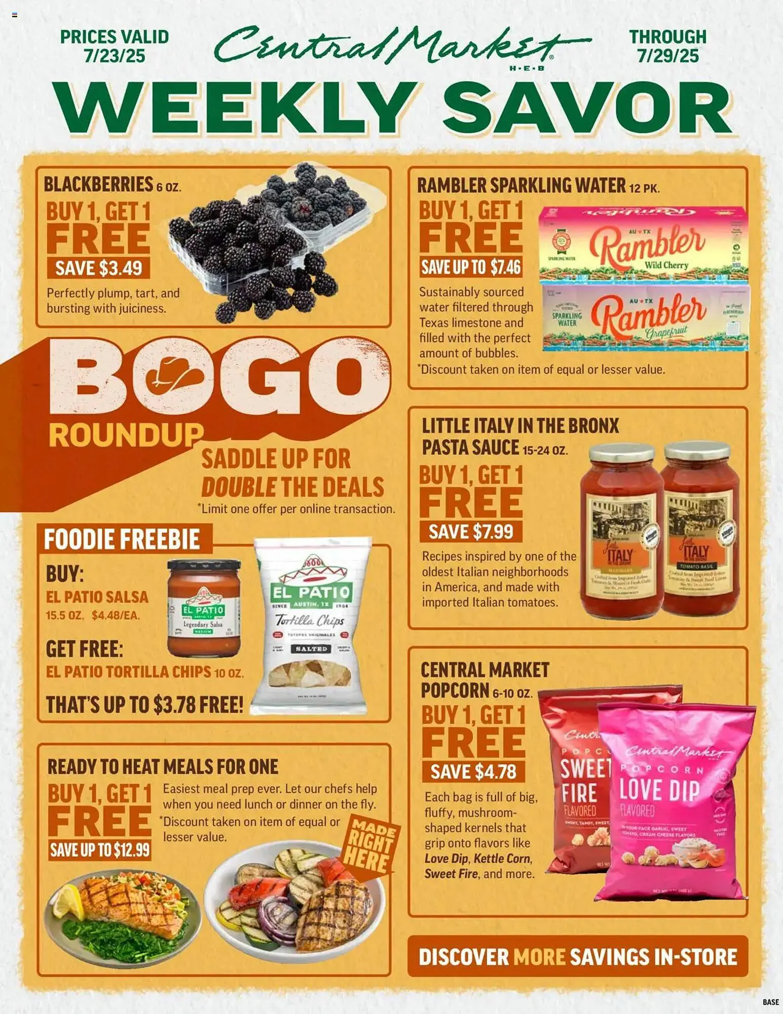Weekly ad Central Market Weekly Ad from July 23 to July 30 2025 - Page 1