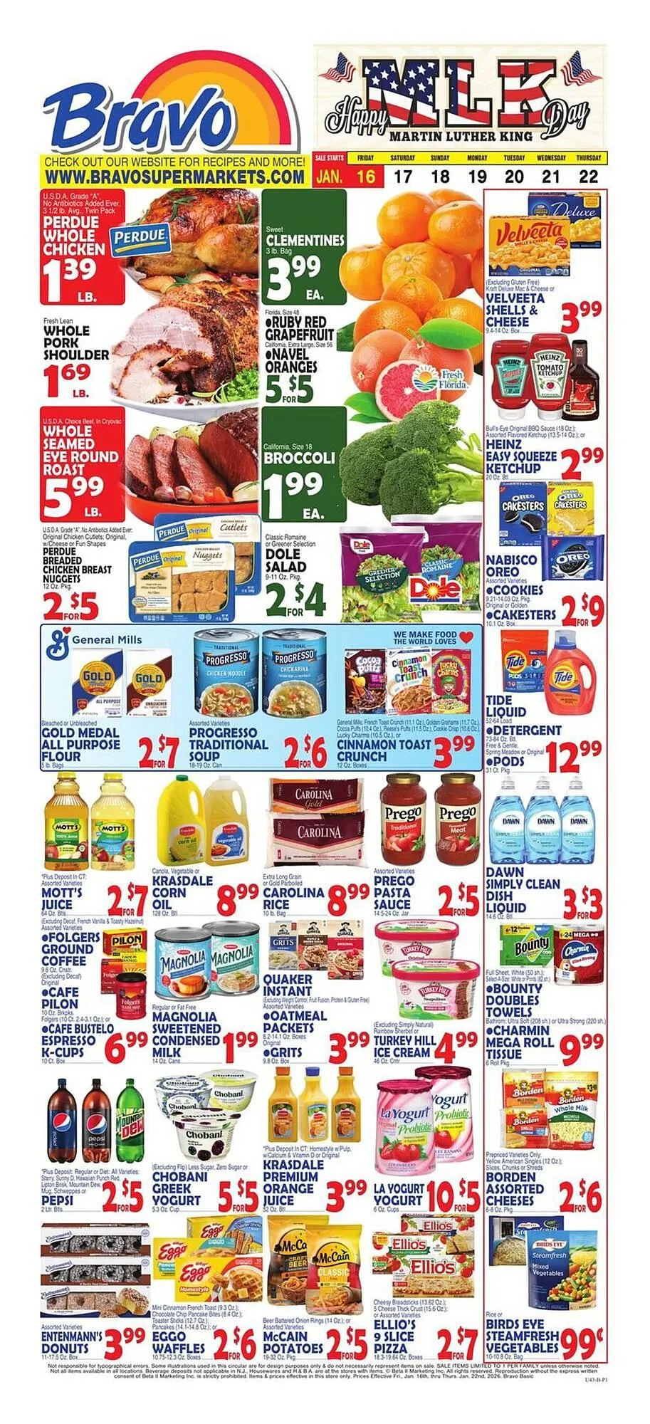 Weekly ad Bravo Supermarkets weekly ad from January 16 to January 22 2026 - Page 1
