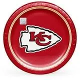 Kansas City Chiefs NFL Round Paper Plates, 10", 85 ct.
