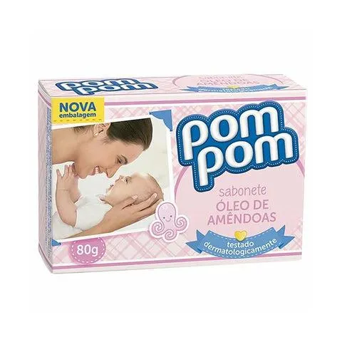 Pompom sabonete amendoas 85g