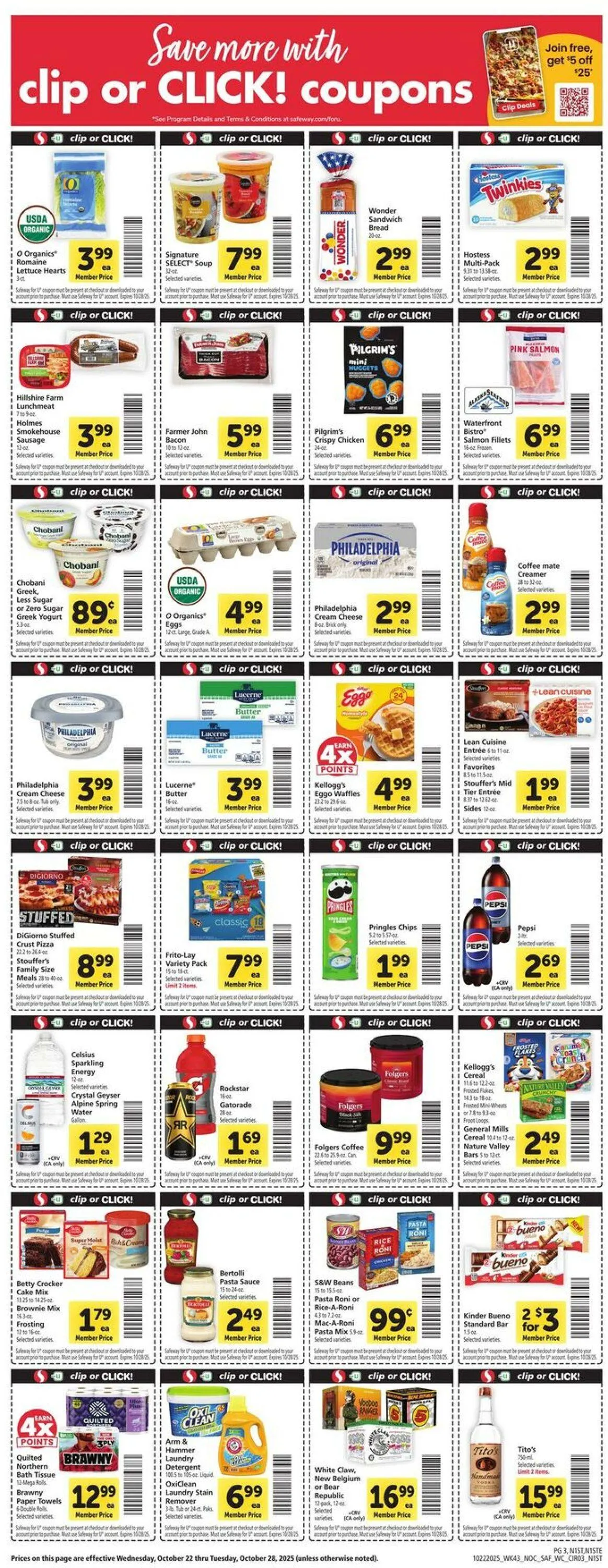 Weekly ad Safeway Current weekly ad from October 22 to October 28 2025 - Page 3