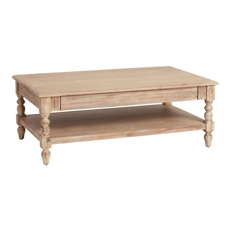 Everett Weathered Natural Wood Coffee Table