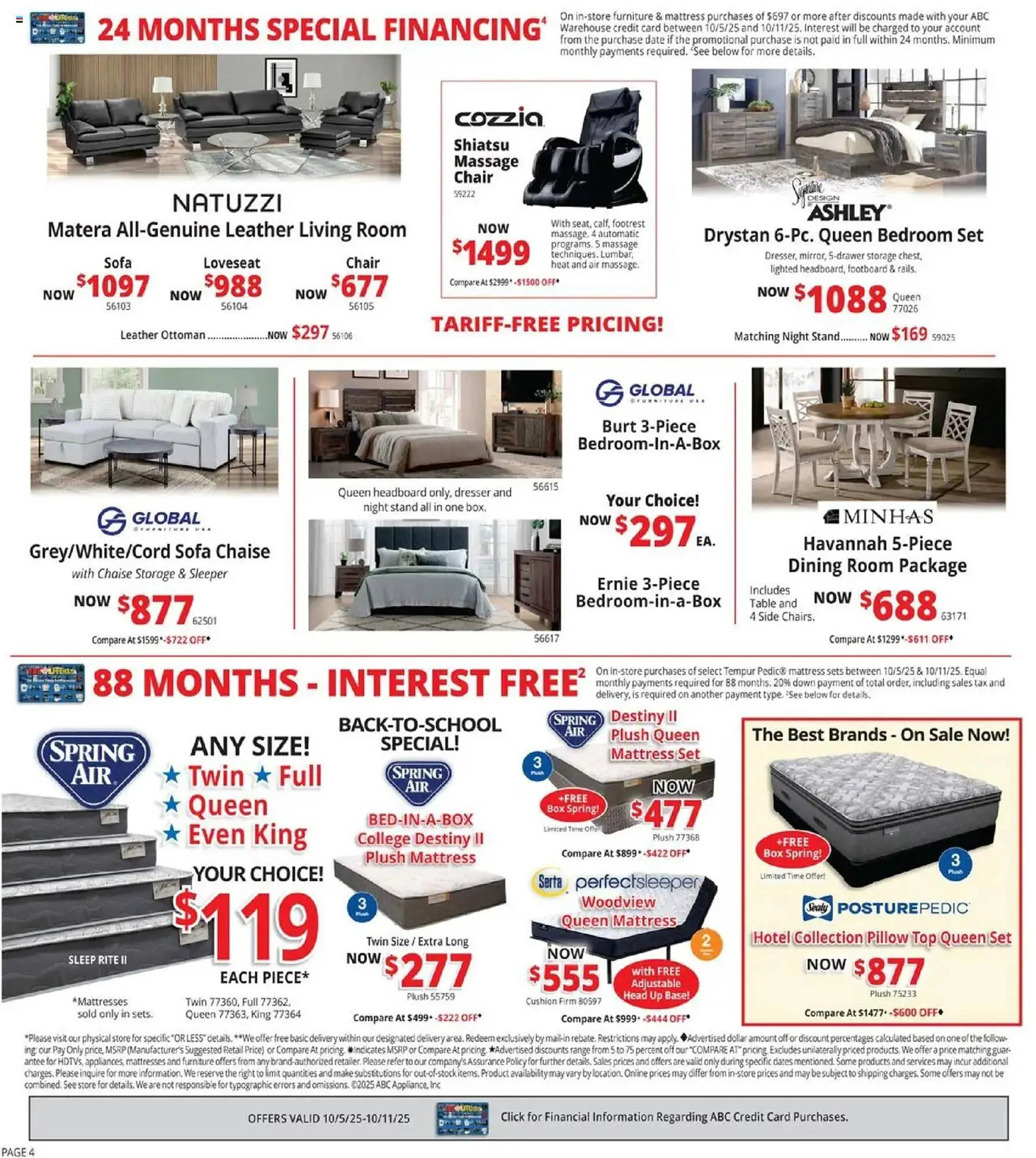 Weekly ad ABC Warehouse weekly ad from October 5 to October 12 2025 - Page 4