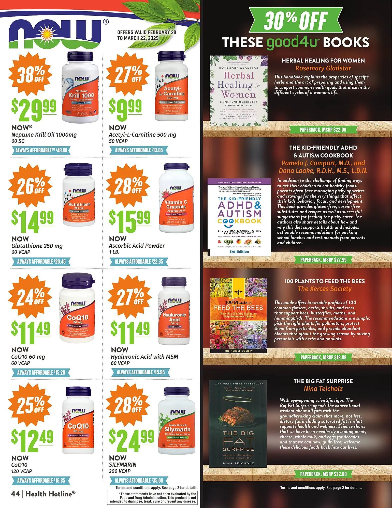 Weekly ad Natural Grocers ad from February 28 to March 22 2025 - Page 44