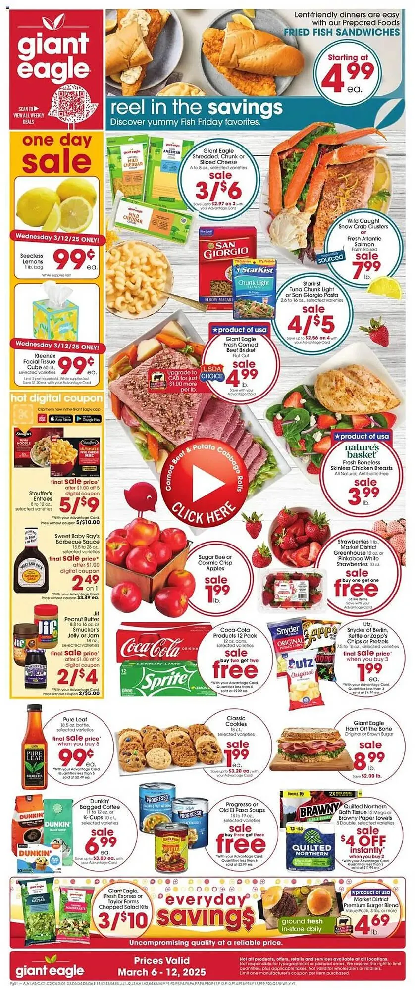 Weekly ad Giant Eagle Weekly Ad from March 6 to March 12 2025 - Page 1
