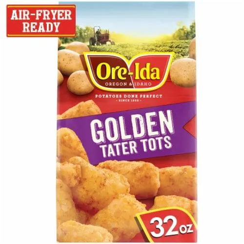 Ore-Ida Golden Tater Tots Seasoned Shredded Frozen Potatoes