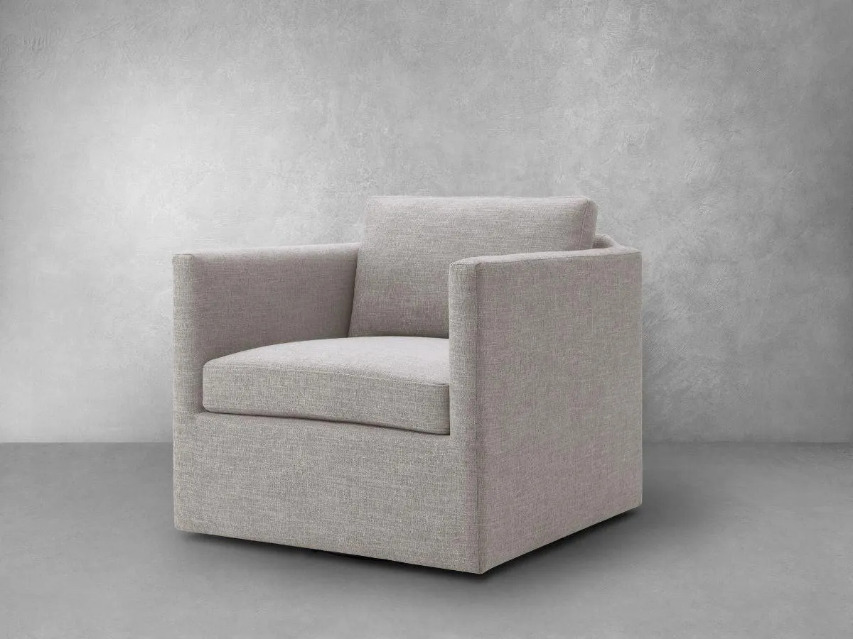 Samson Swivel Chair - Light Gray
