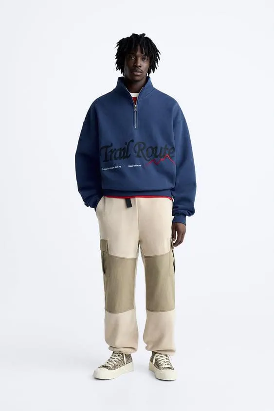 PANTALONI COMBINAȚI DIN POLAR