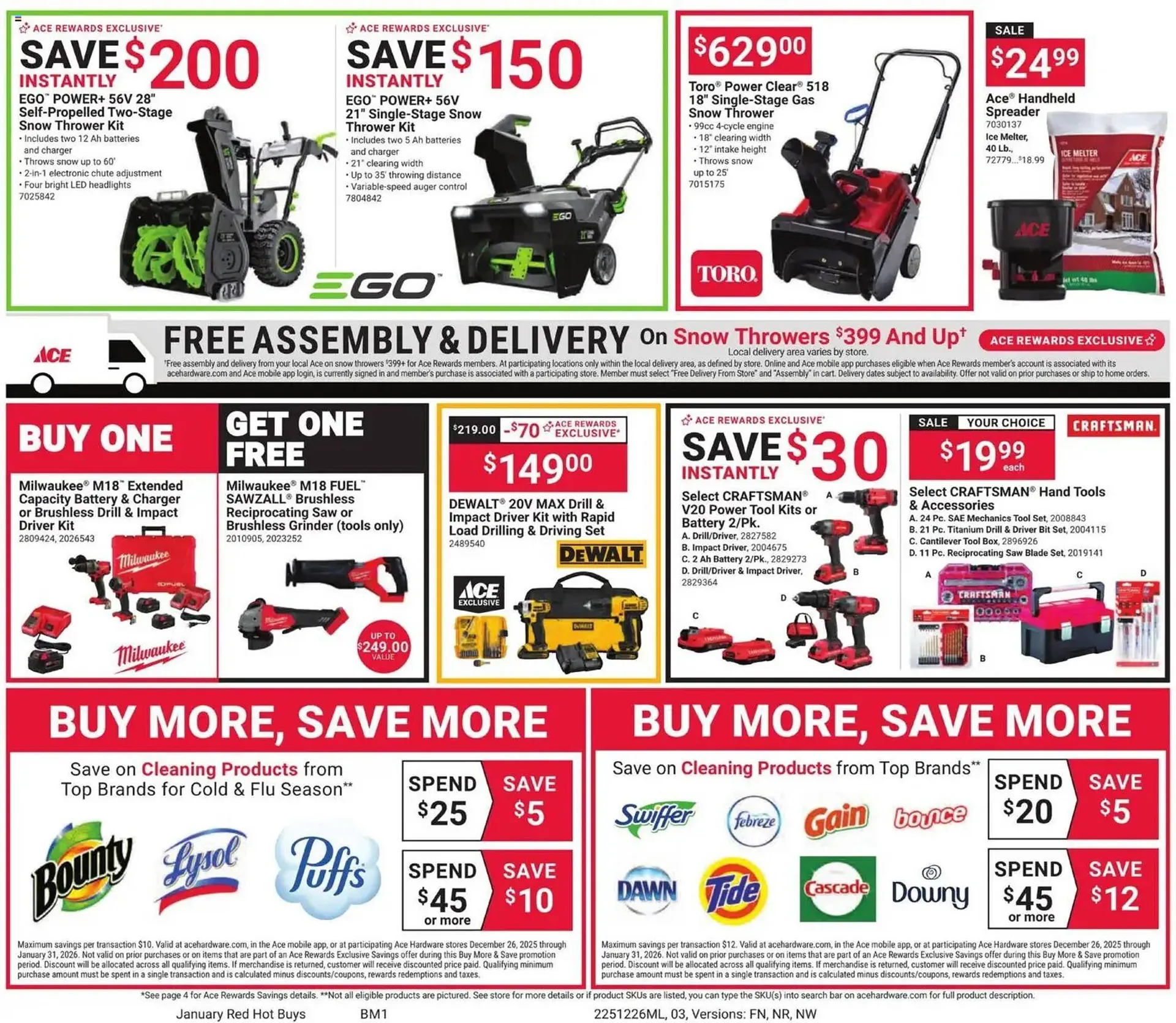 Weekly ad Ace Hardware flyer from December 26 to January 31 2026 - Page 3