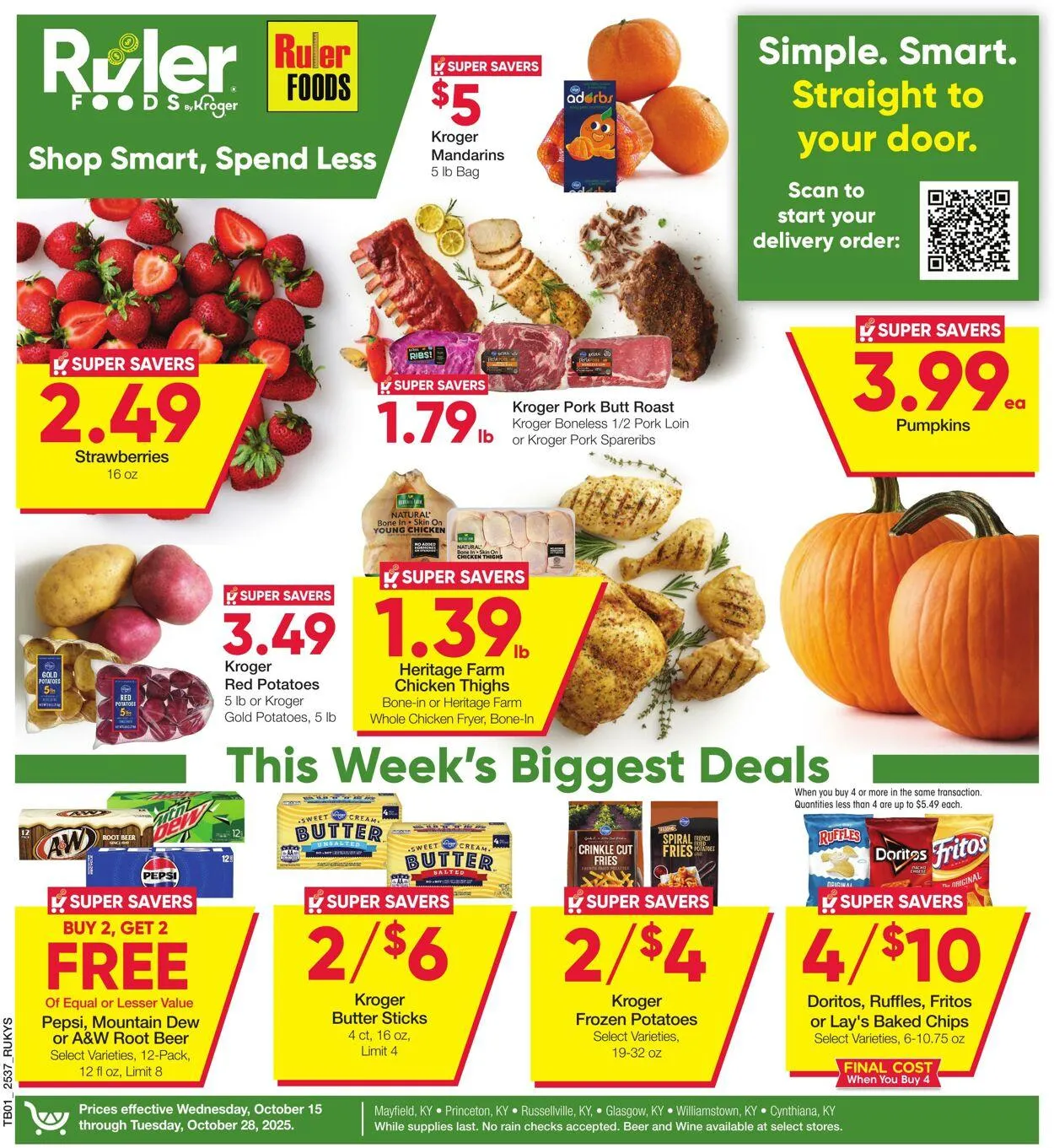 Weekly ad Ruler Foods Current weekly ad from October 15 to October 28 2025 - Page 1