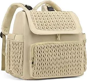 Diaper Bag Backpack, Baby Bag with Changing Pad, Travel Waterproof Diaper Bag Tote, Newborn Essentials Must Haves, Baby Shower Gifts for boys & Girls, Brown Taupe