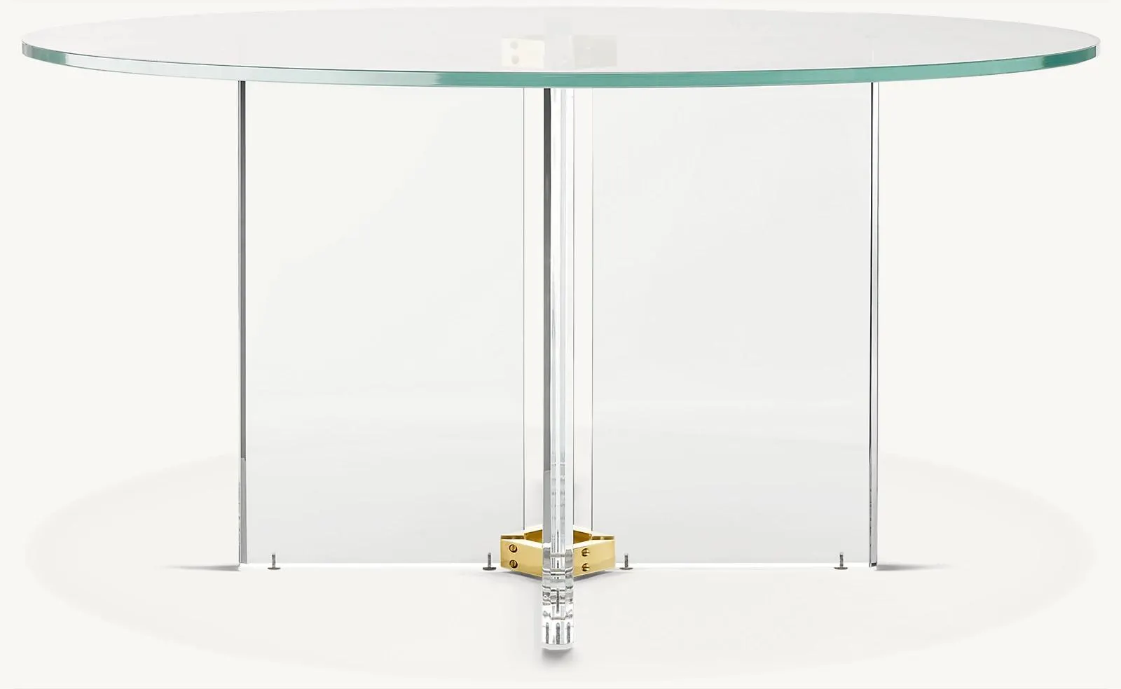 Lazio Acrylic And Glass Round Dining Table