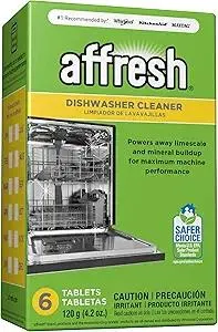 Affresh Dishwasher Cleaner, Helps Remove Limescale and Odor-Causing Residue, 6 Tablets