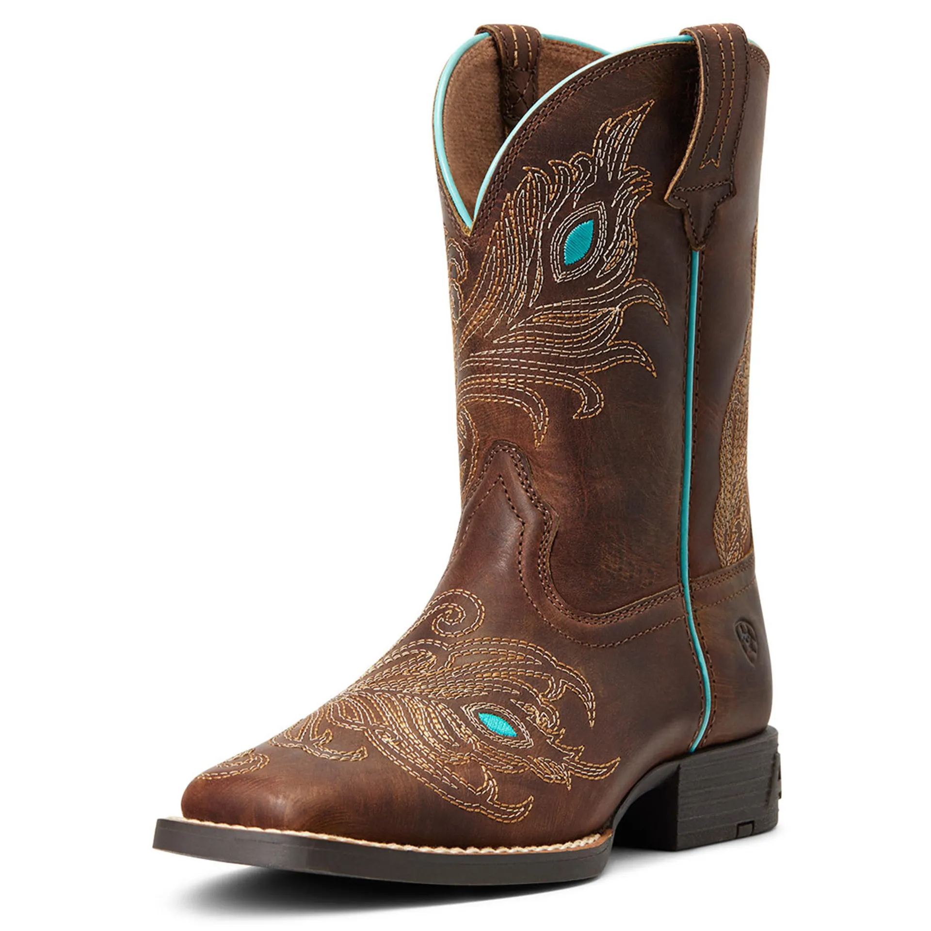 Ariat Girls Bright Eyes II Wide Square Toe Boots