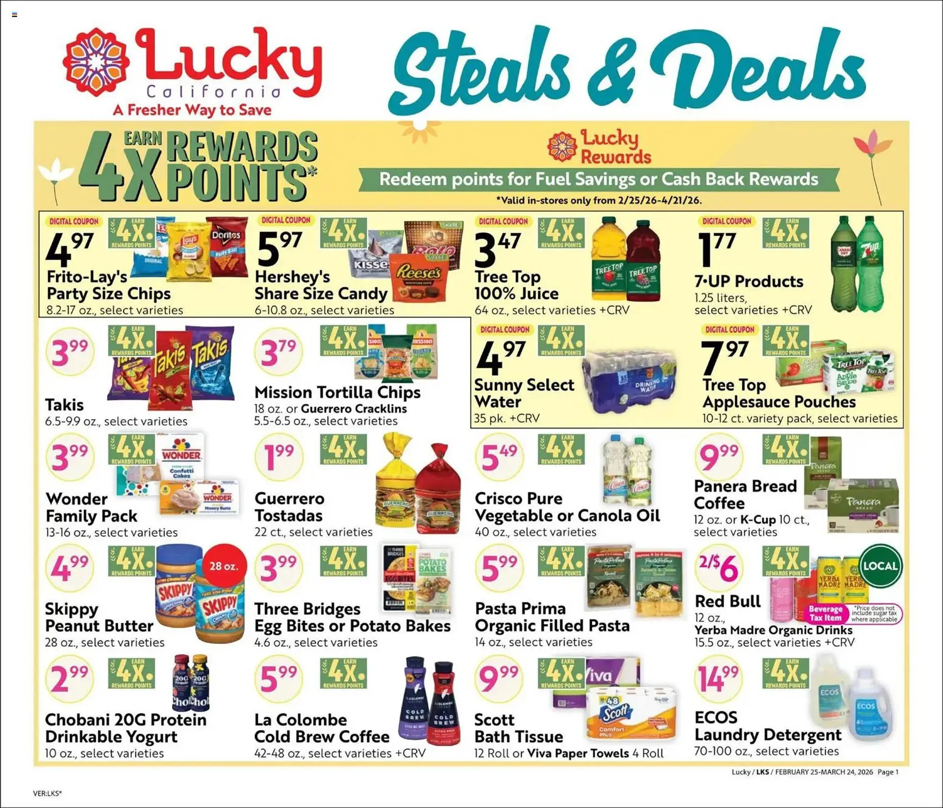 Weekly ad Lucky Supermarkets weekly ad from February 25 to April 21 2026 - Page 1