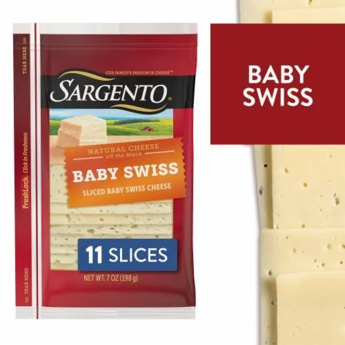 Sargento® Baby Swiss Sliced Cheese