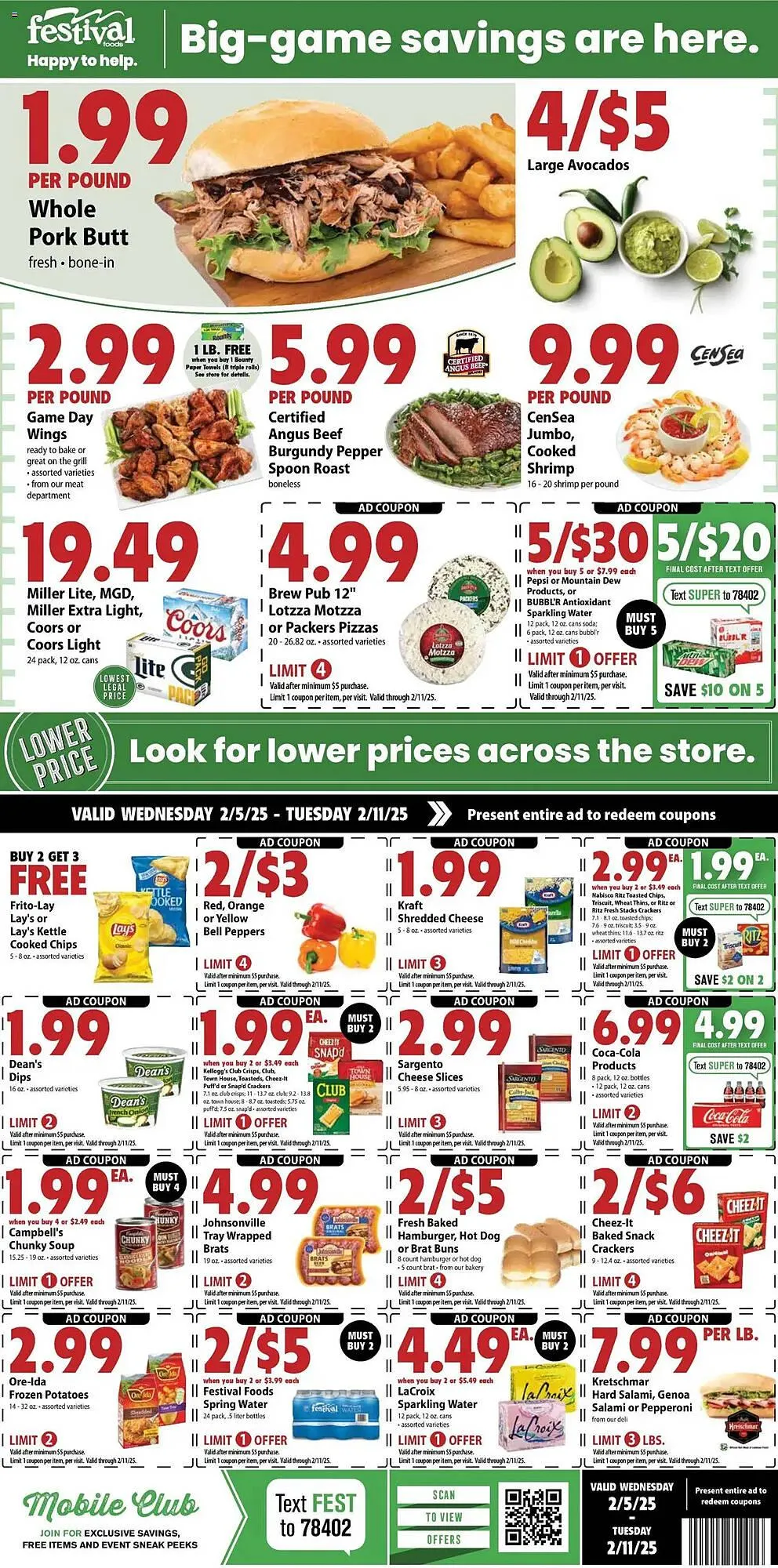 Weekly ad Festival Foods Weekly Ad from February 5 to February 11 2025 - Page 1