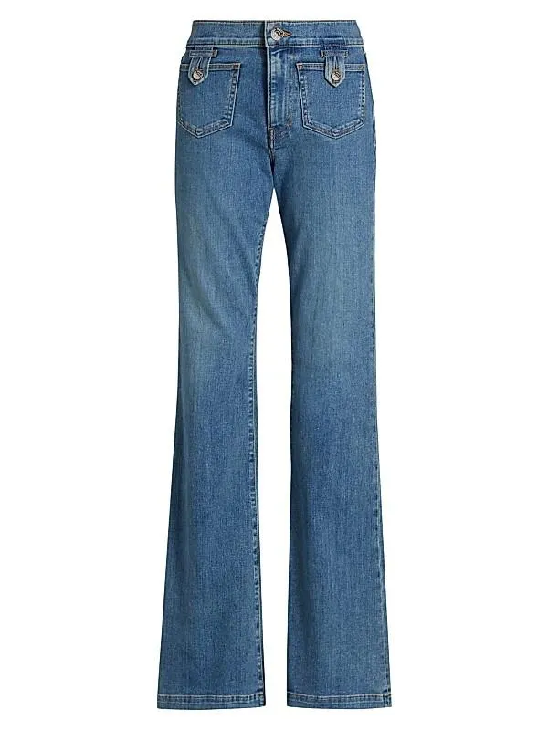 Beverly High-Rise Skinny Flare Jeans