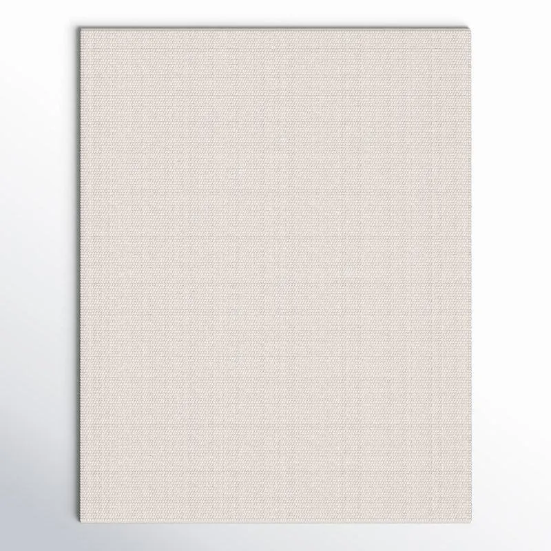 Charvik Solid Color Handmade Area Rug in Ivory