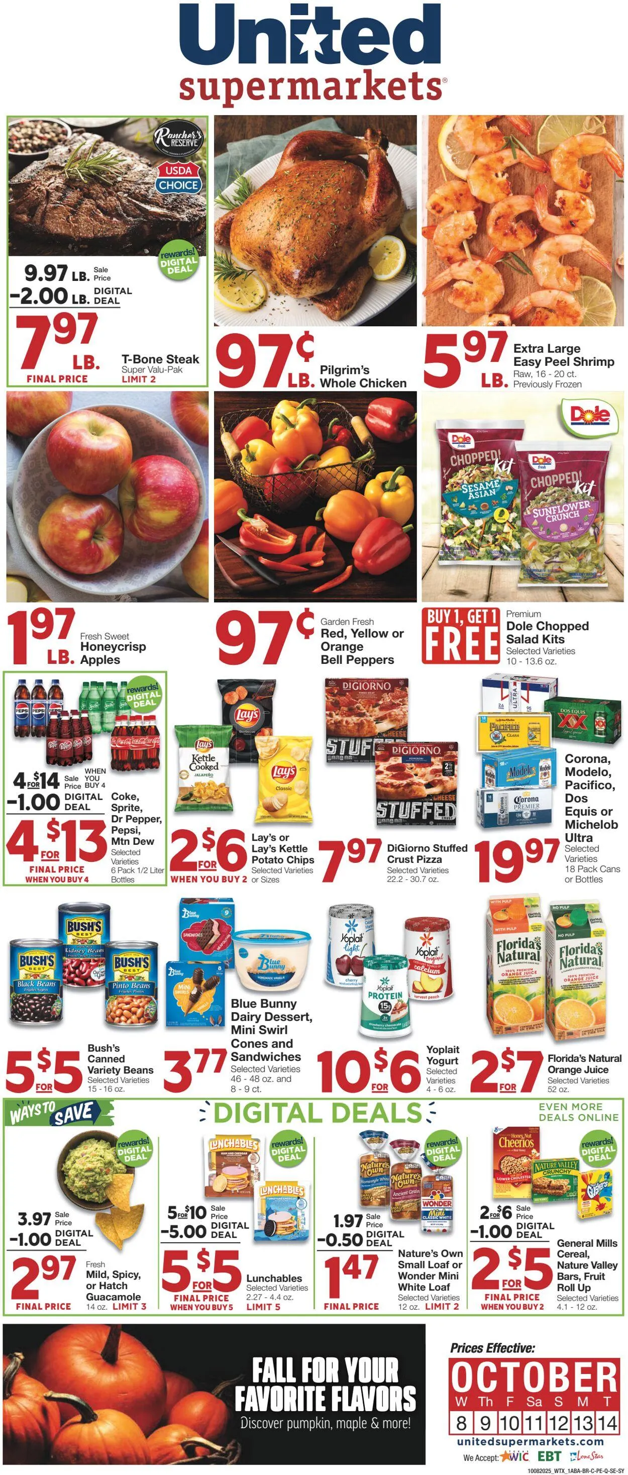 Weekly ad United Supermarkets Current weekly ad from October 7 to October 14 2025 - Page 1