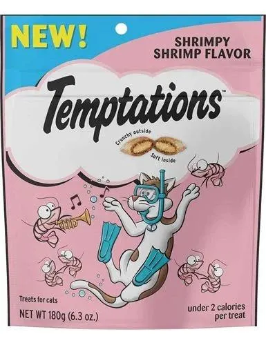 Whiskas Temptations Shrimpy Shrimp Flavor Cat Treats, 6.3 Ounces
