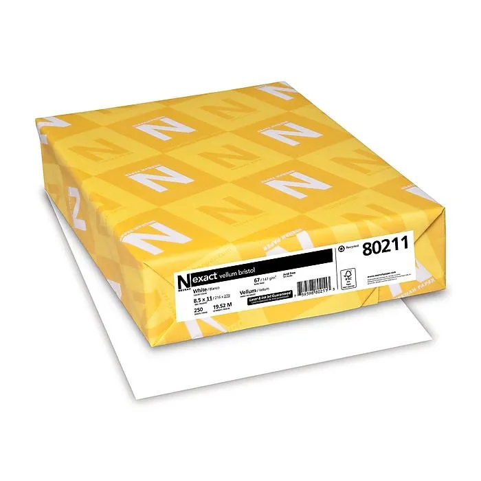 Exact Vellum Bristol Cardstock,