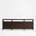 Keane Espresso Wood 86" Storage Media Console