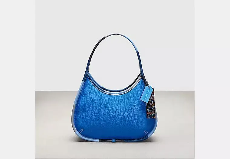 Ergo Bag In Upcrafted Leather With Colorful Binding