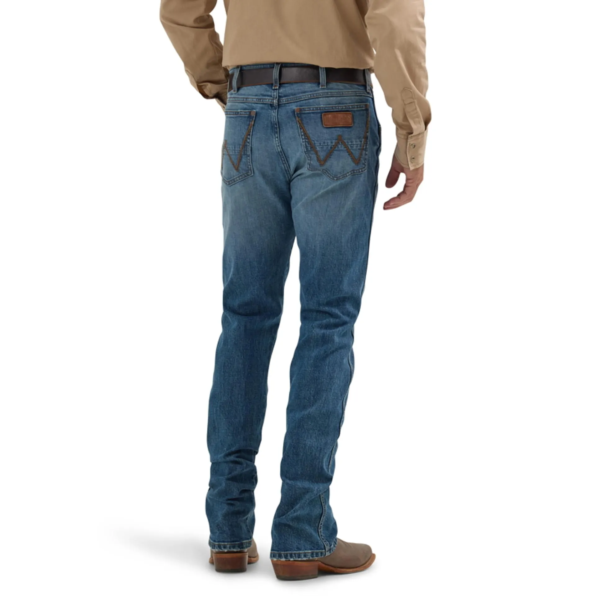 Wrangler Mens Bryson Retro Slim Fit Bootcut Jeans