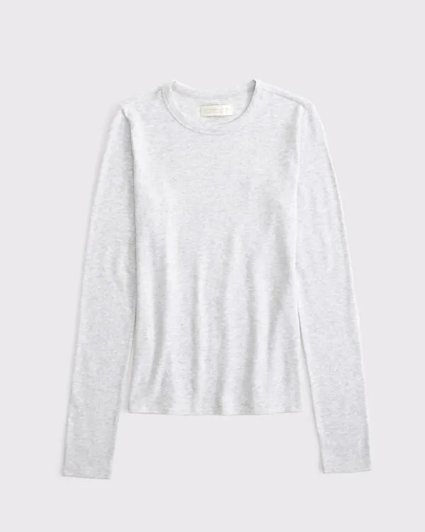 Long-Sleeve Cozy Lounge Knit Tee