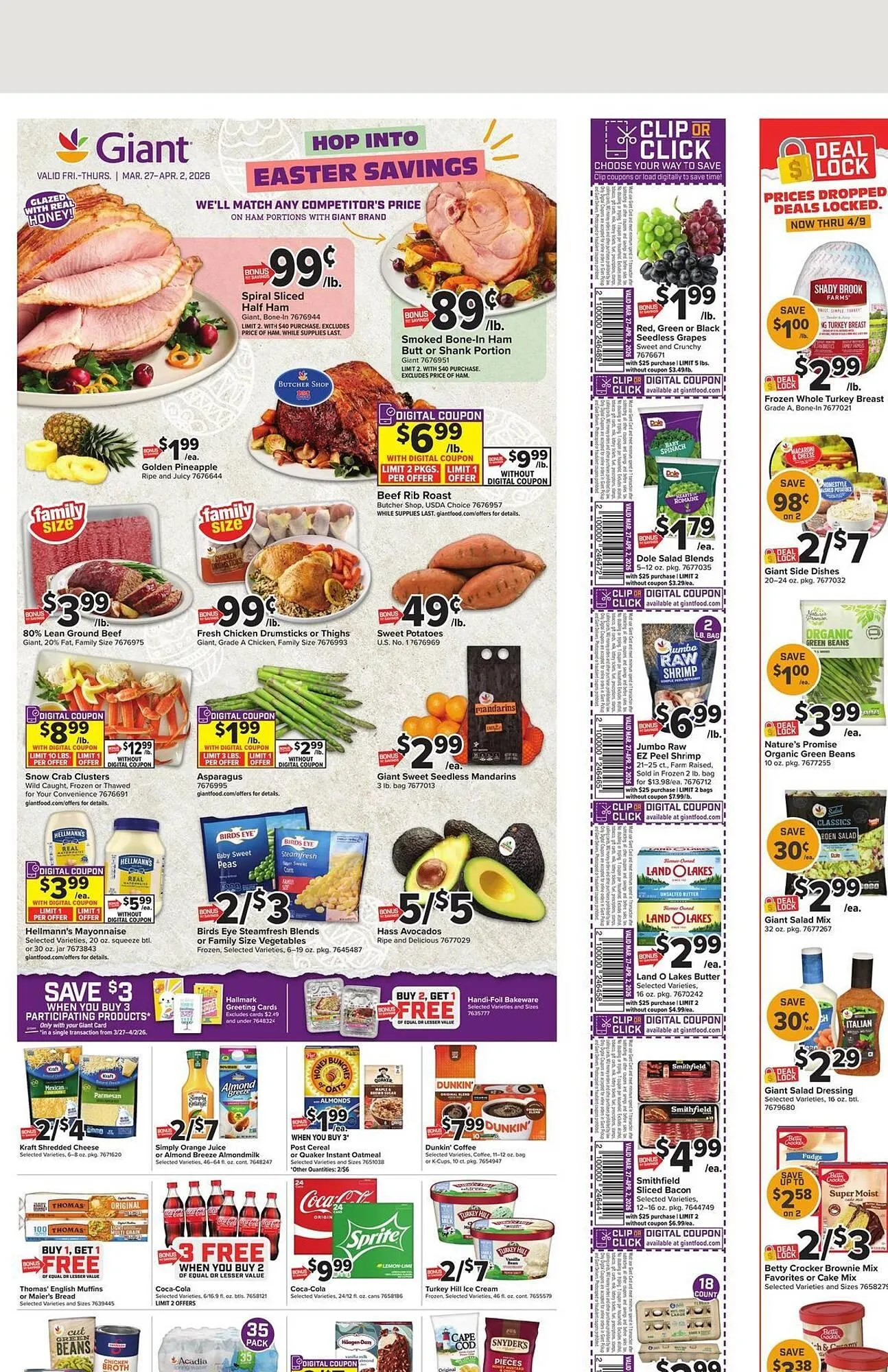 Weekly ad Giant Food weekly ad from March 27 to April 2 2026 - Page 1