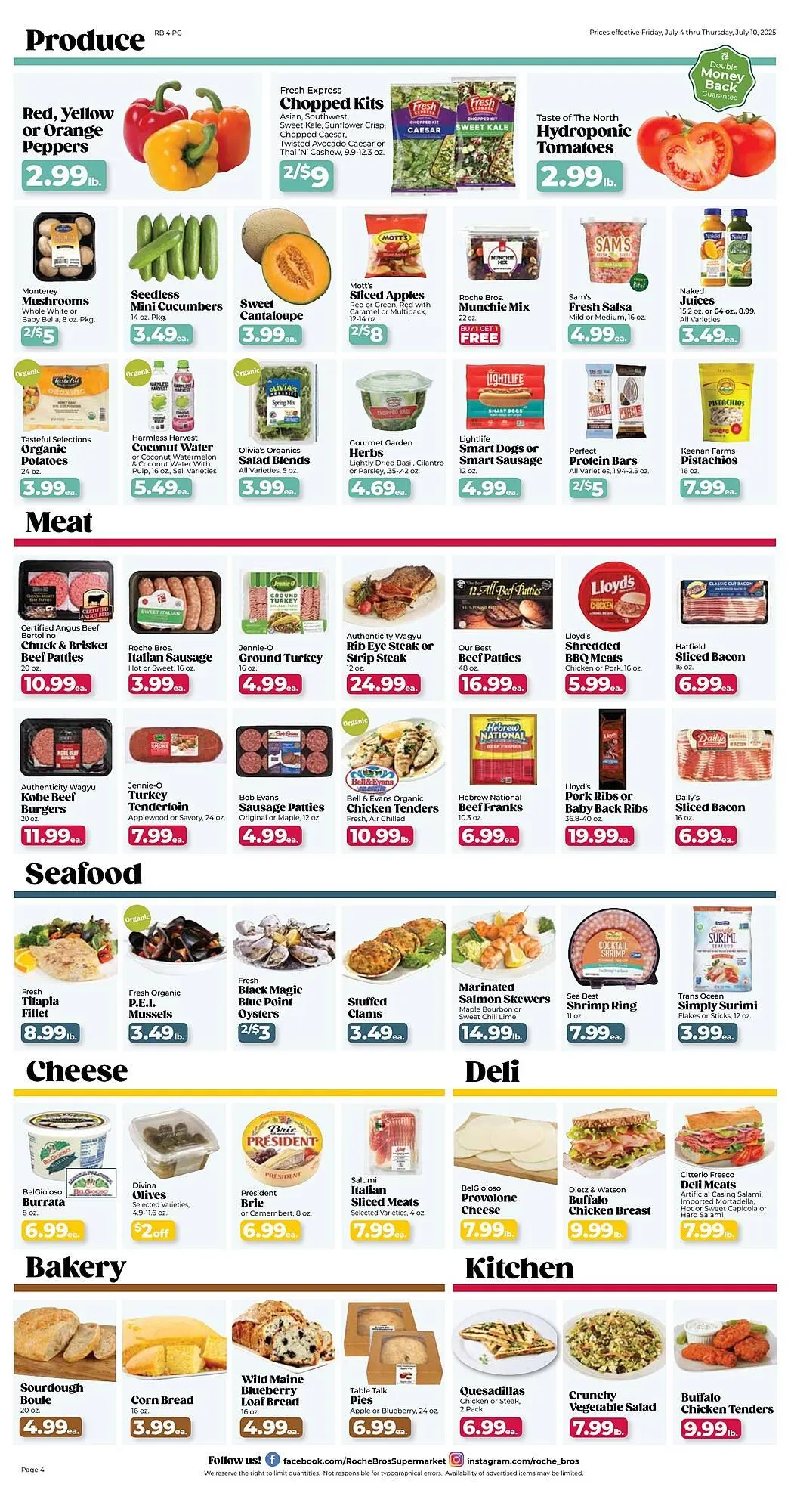 Weekly ad Roche Bros Weekly Ad from July 4 to July 10 2025 - Page 4