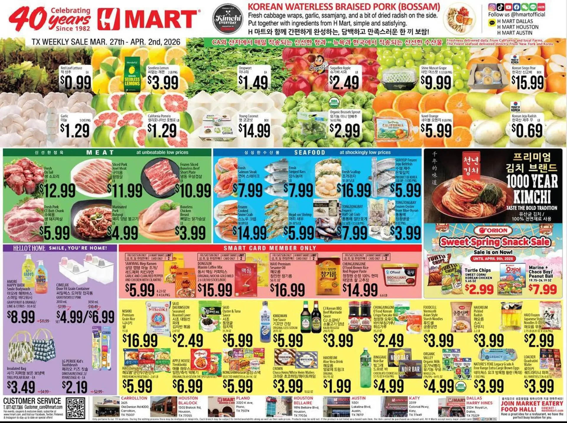 Weekly ad Hmart weekly ad from March 27 to April 2 2026 - Page 1