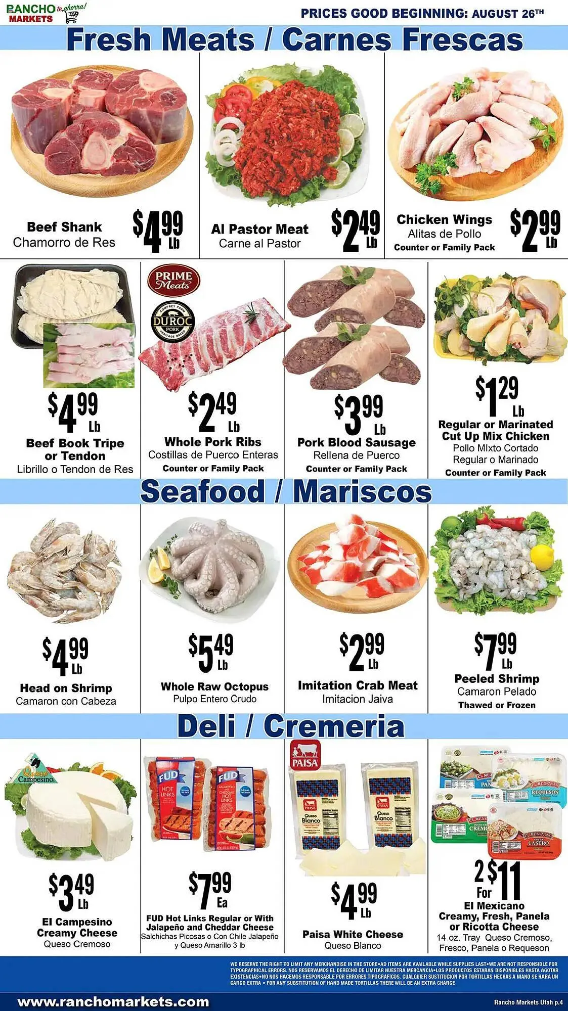 Weekly ad Rancho Markets Weekly Ad from August 26 to September 2 2025 - Page 4
