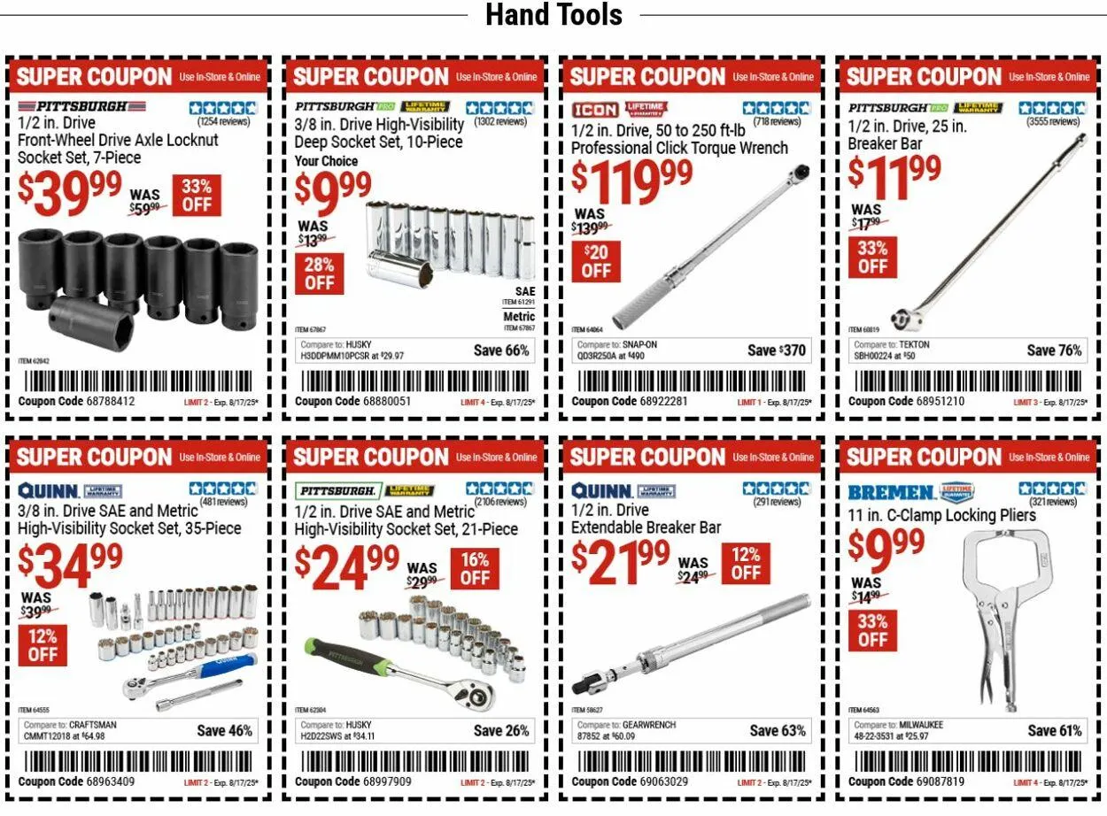 Weekly ad Harbor Freight from August 4 to August 13 2025 - Page 4