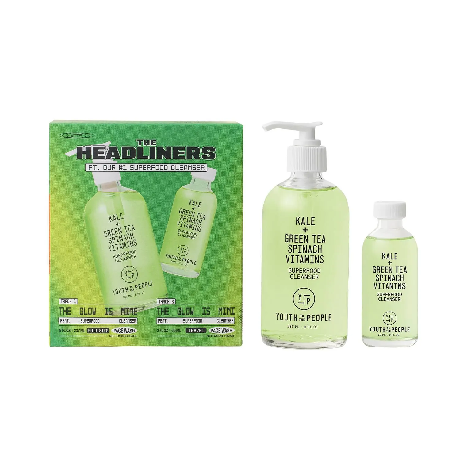 The Headliners Superfood Antioxidant Cleanser Skincare Set