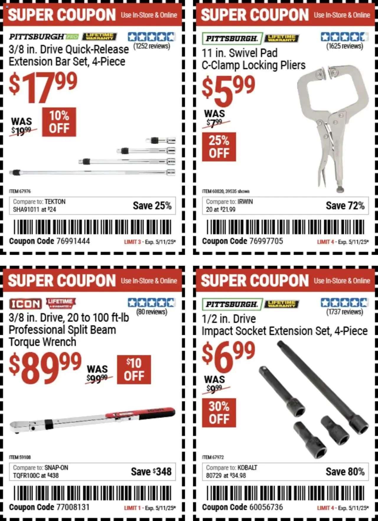 Weekly ad Harbor Freight Weekly Ad from April 28 to May 11 2025 - Page 5