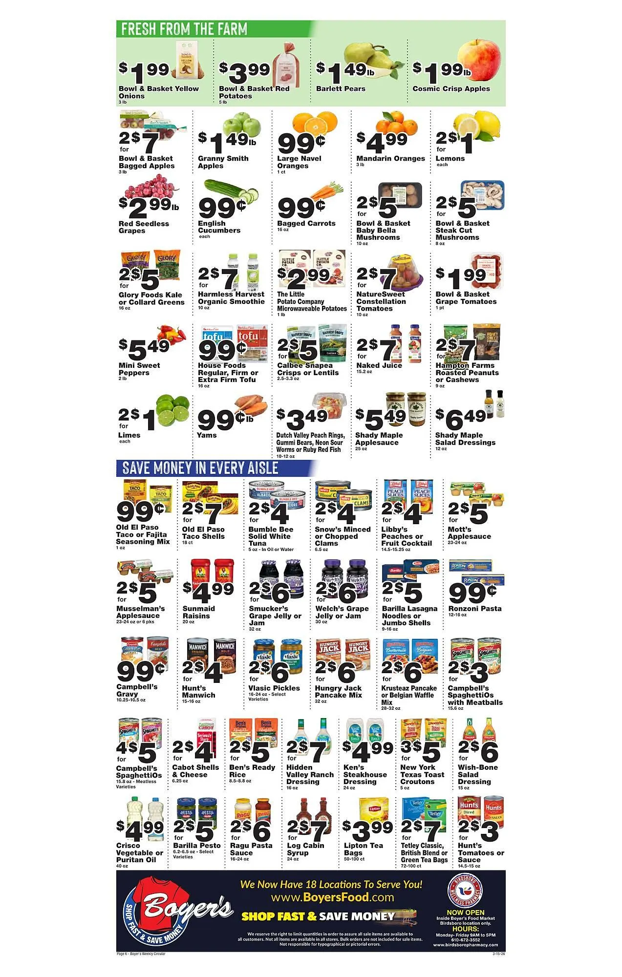 Weekly ad Boyer's Food Markets weekly ad from March 15 to March 21 2026 - Page 6