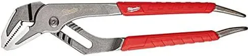 48-22-6310 10", Straight Jaw Pliers with Ream & Punch Exposed Metal Handles & Precision Ground Plier Head