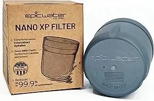 Epic Water Filters REPLACEMENT FILTER for Epic Nano XP Water Filter Pitcher or Dispenser. Nanofiltration Removes Bacteria, Virus, Cyst, Lead, Chromium 6, PFOS, PFOA, Heavy Metals, Pesticides