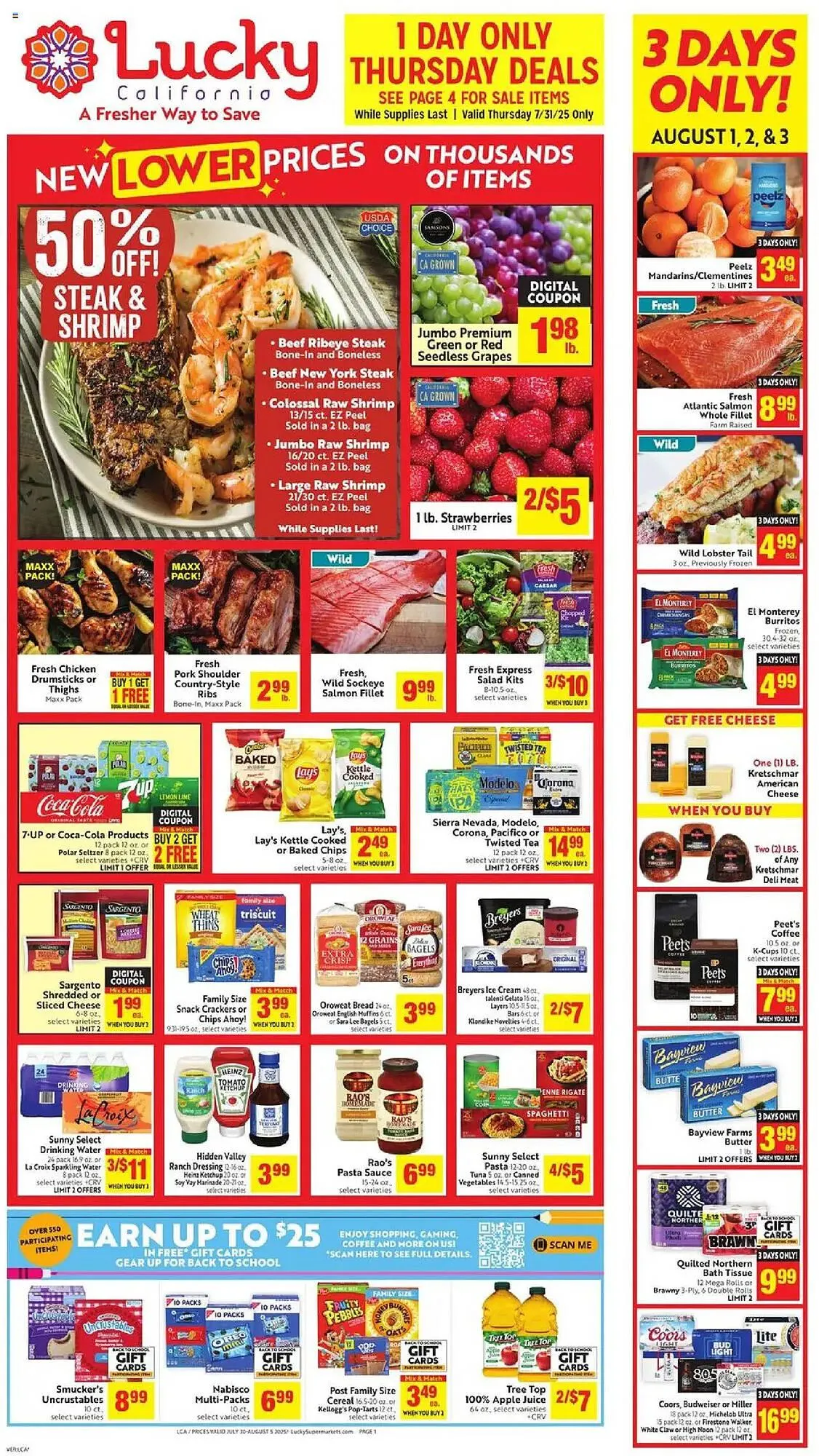 Lucky Supermarkets Weekly Ad - 1