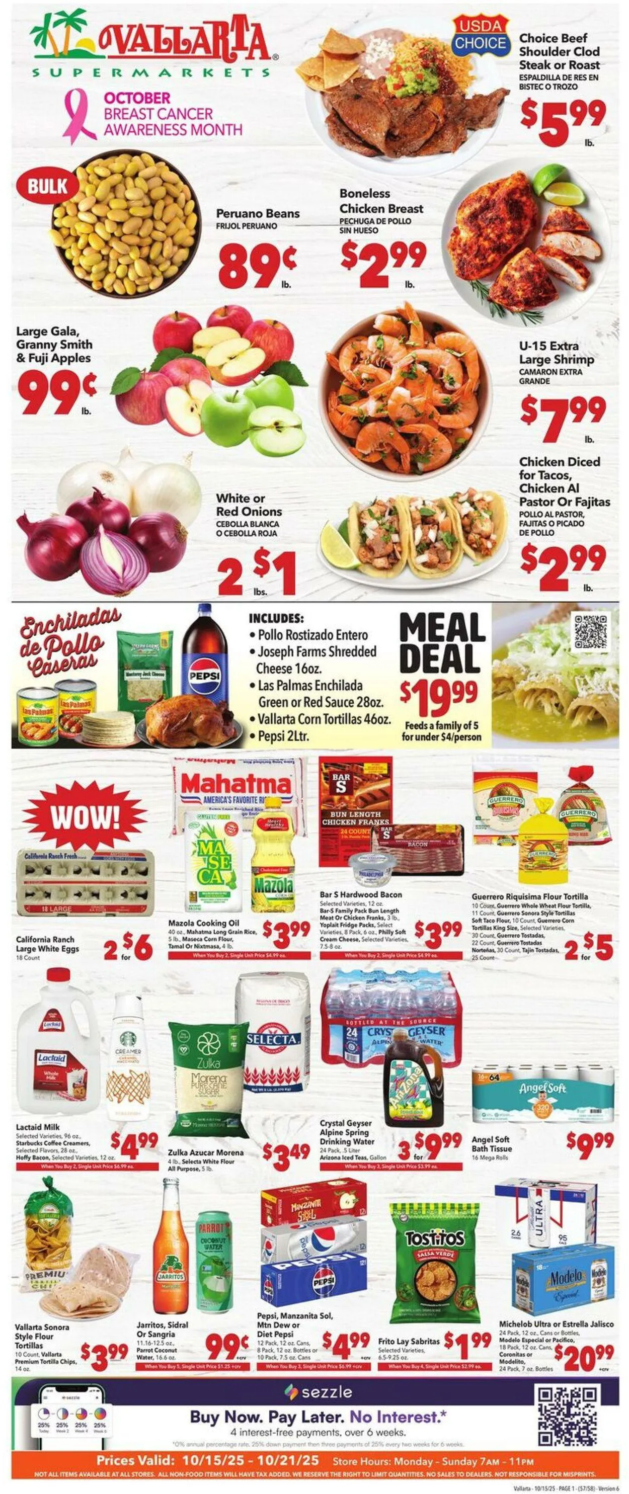 Weekly ad Vallarta from October 15 to October 22 2025 - Page 1