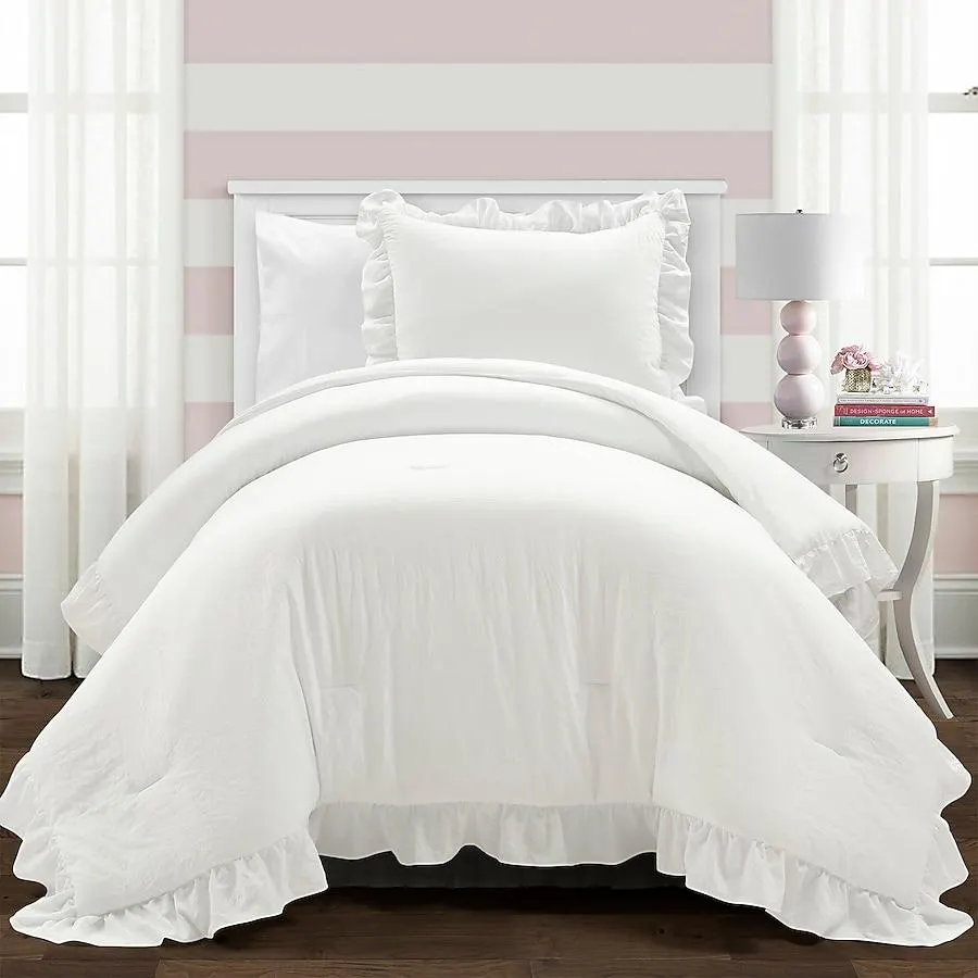 Lush Decor Pure White Solid Twin extra long Comforter