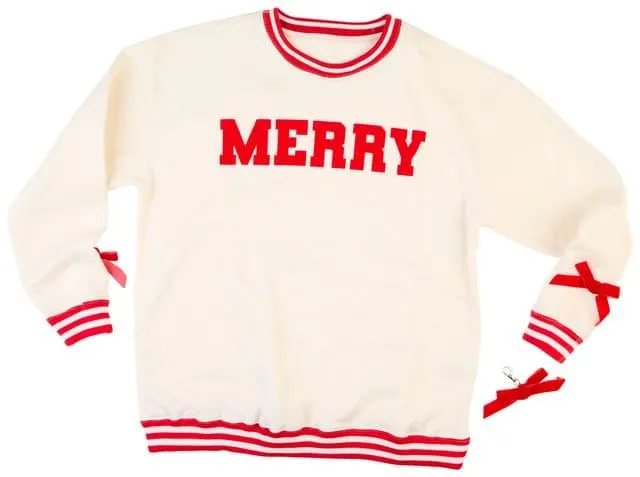 No Comment Juniors Merry Crew Neck Sweater